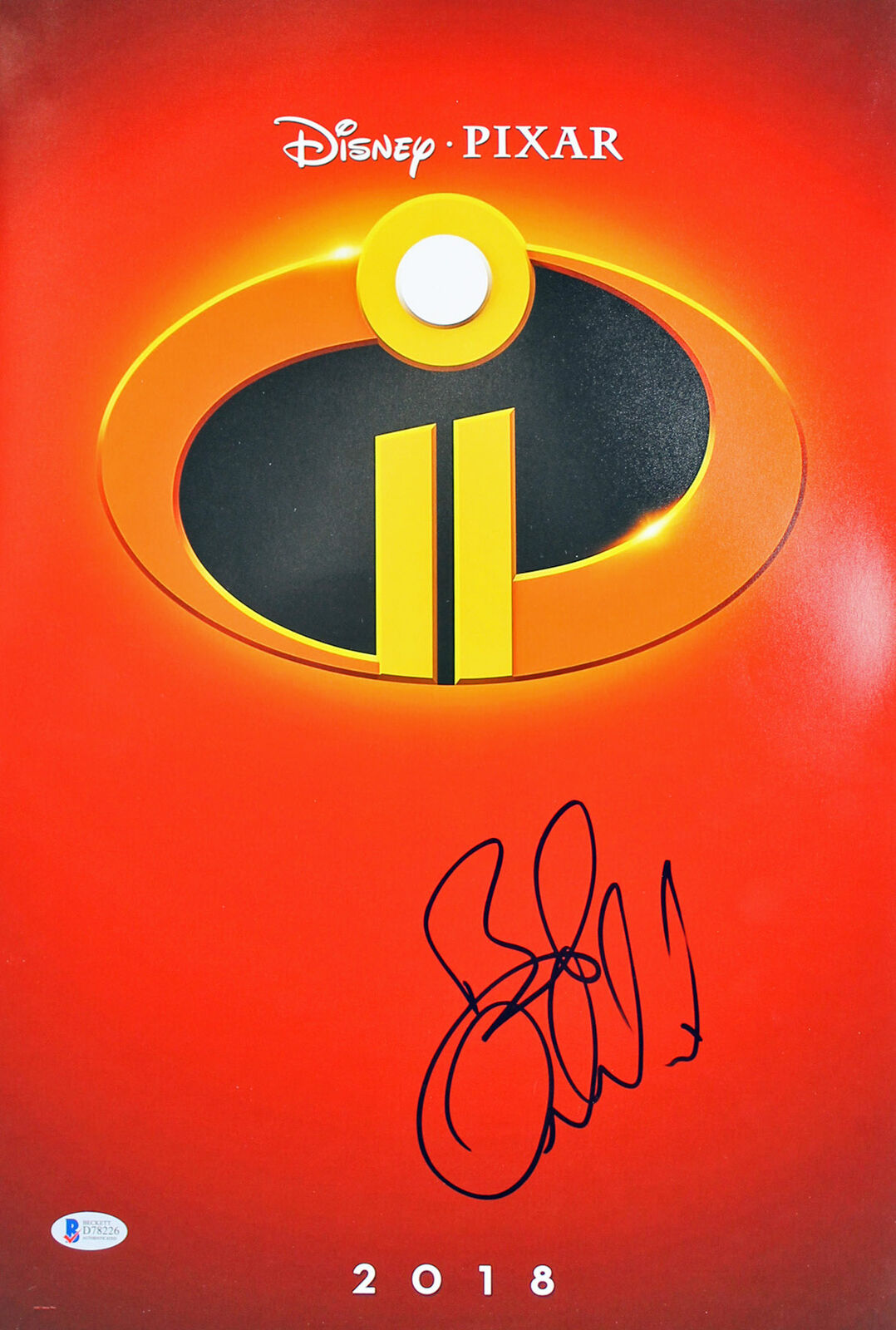 Bob Odenkirk The Incredibles 2 Authentic Signed 12x18 Photo Poster painting BAS #D78226