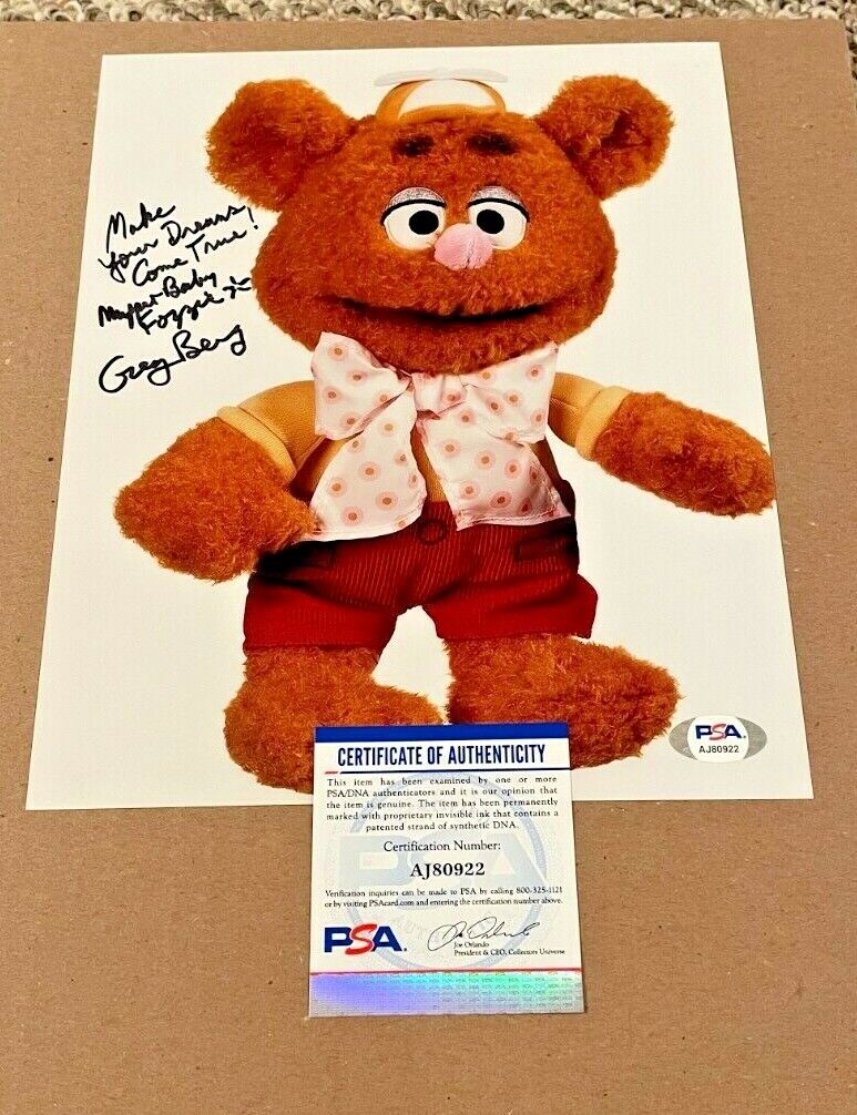 GREG BERG SIGNED MUPPET BABIES 8X10 Photo Poster painting PSA/DNA CERTIFIED