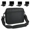 For 9.5-10.5 Inch DVD Players Double Zippered Storage Case with 2 Pockets Nylon Crossbody Protective Bag Adjustable Strap Shockproof Storage Organizer DVD Players Accessories