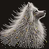 Diamond Painting-DIY Crystal Rhinestone Head-up Dog