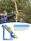 Metal Arrow Tail Feather Sticking Device Adjustable Archery Fletching Stick