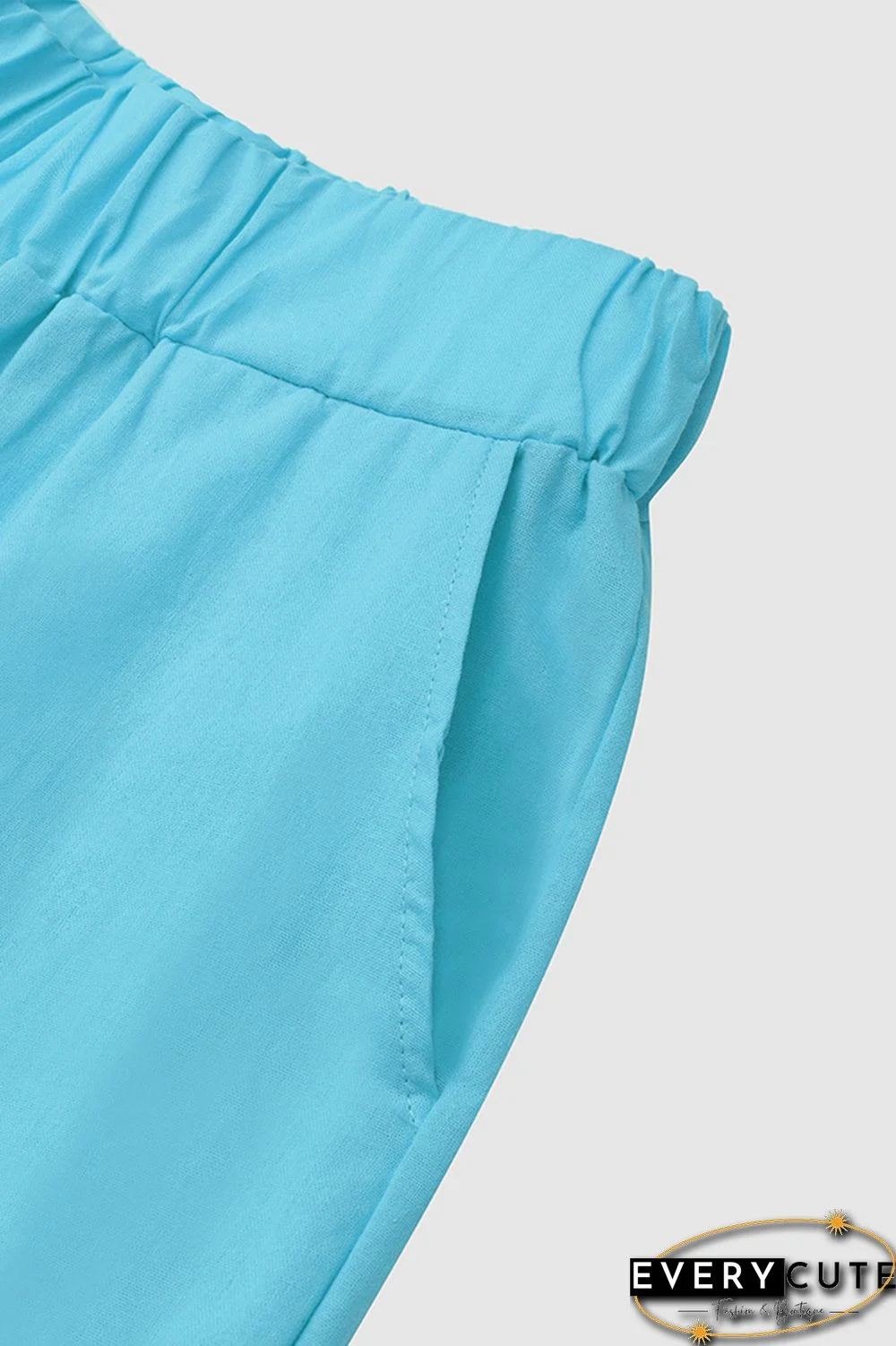 Button Up Roll Tab Sleeve Shirt & Pants Set