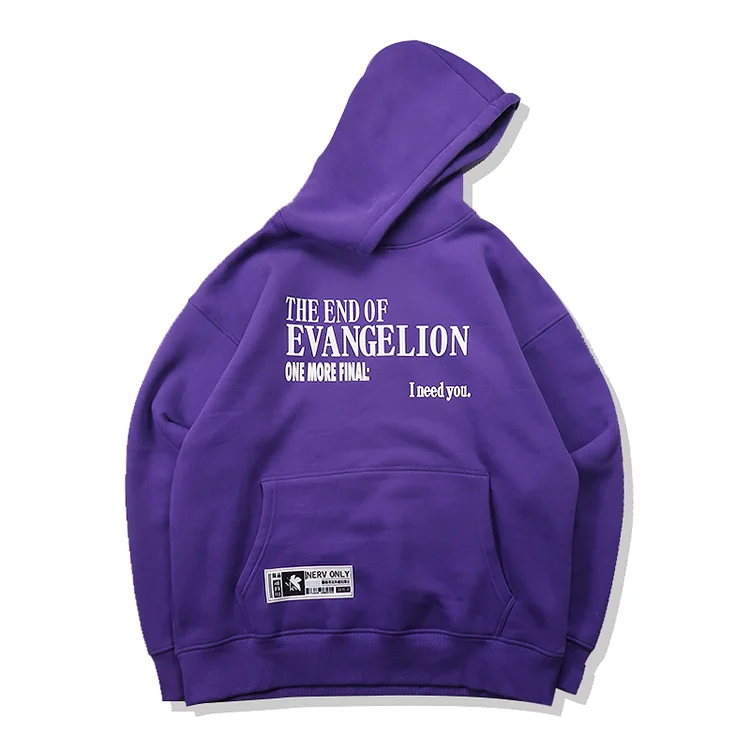 Pure Cotton The End Of Evangelion Anime Hoodie weebmemes