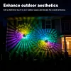 Solar Fence Lights Mandala Theme Waterproof Metal Solar Powered Deck Step Stair Lights for Garden Post Patio Decor Gifts for Women Mom