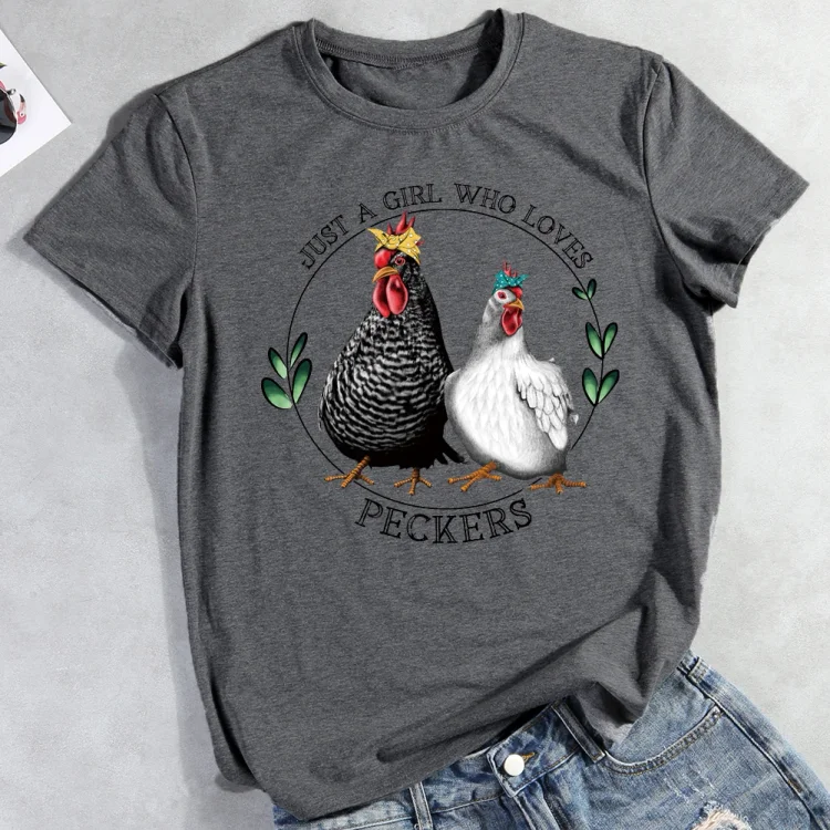 ANB -  Just A Girl Who Loves Peckers T-Shirt-03806