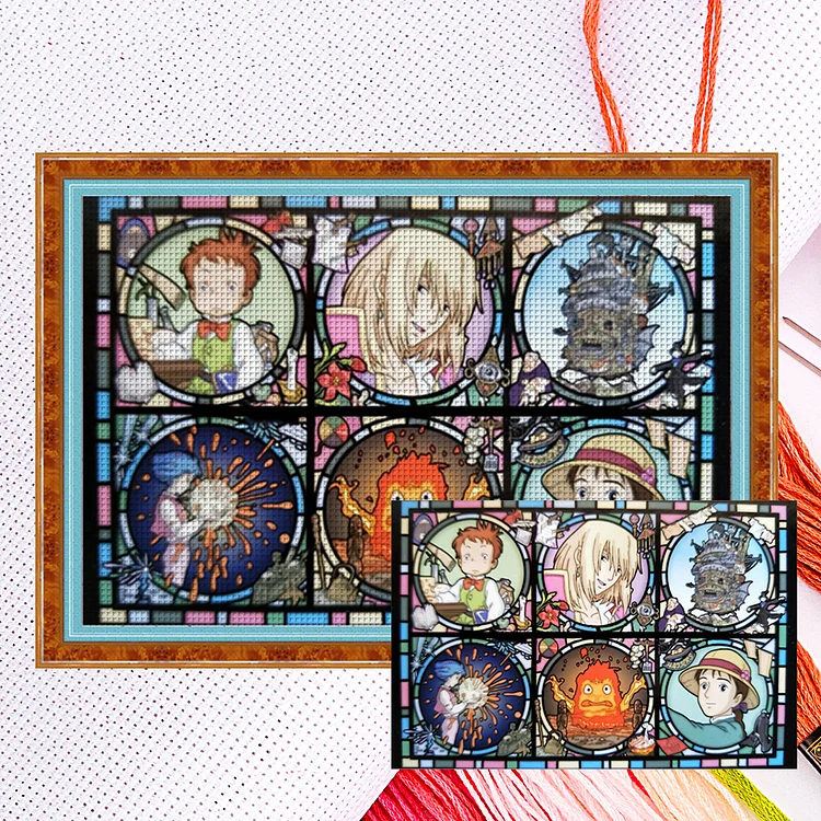 【Yishu Brand】Anime Howl'S Moving Castle 11CT Counted Cross Stitch 60*40CM