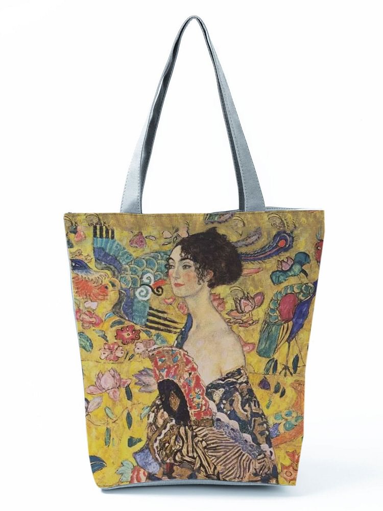 Zipped Tote Bag - Oil Painting Tears