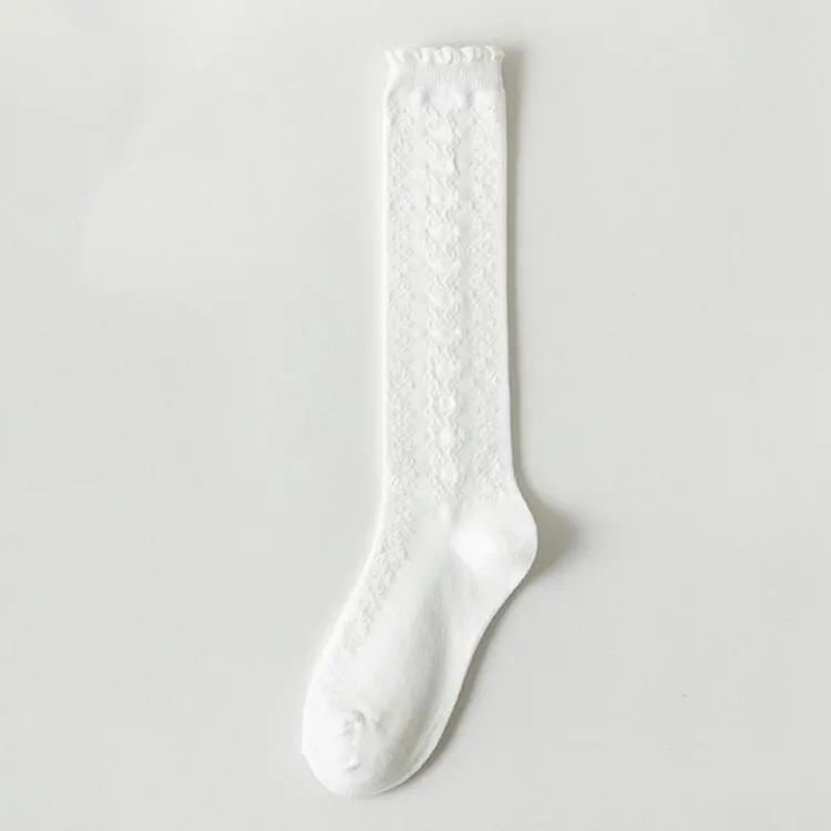 Embroidered Lace Socks