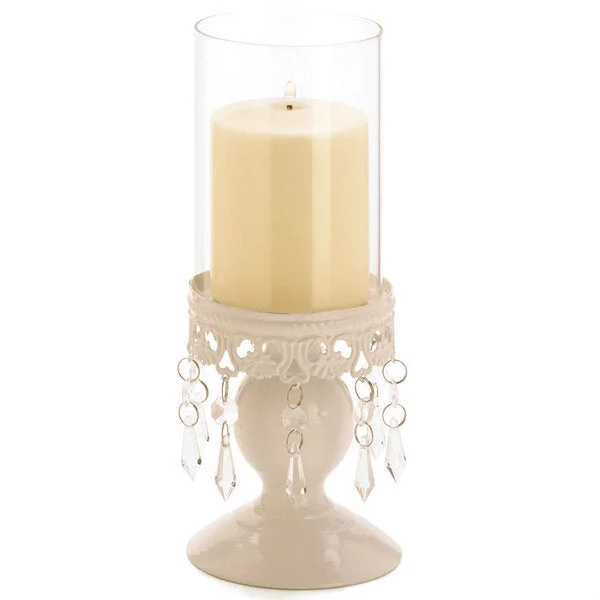 Accent Plus Jeweled Candle Holder with Glass Cylinder