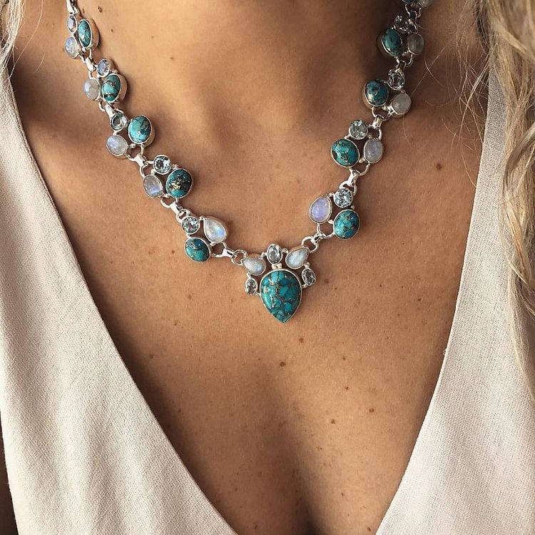 Turquoise Chic Boho Necklace