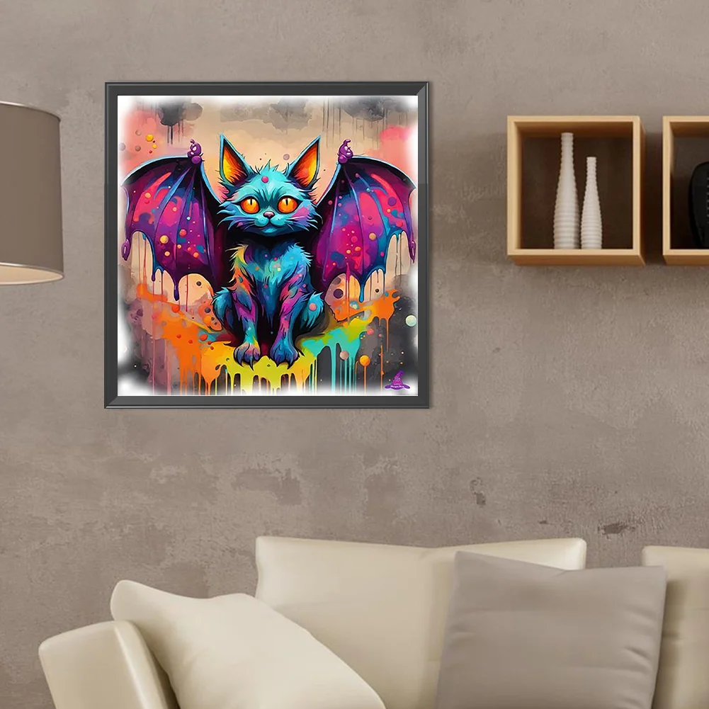 Diamond Painting - Full Round Drill - Bat(Canvas|40*40cm)