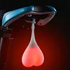 Bicycle Taillight Creative Egg Light Outdoor Night Riding High Brightness Heartbeat Warning Light Backpack Hanging Light Cycling Equipment