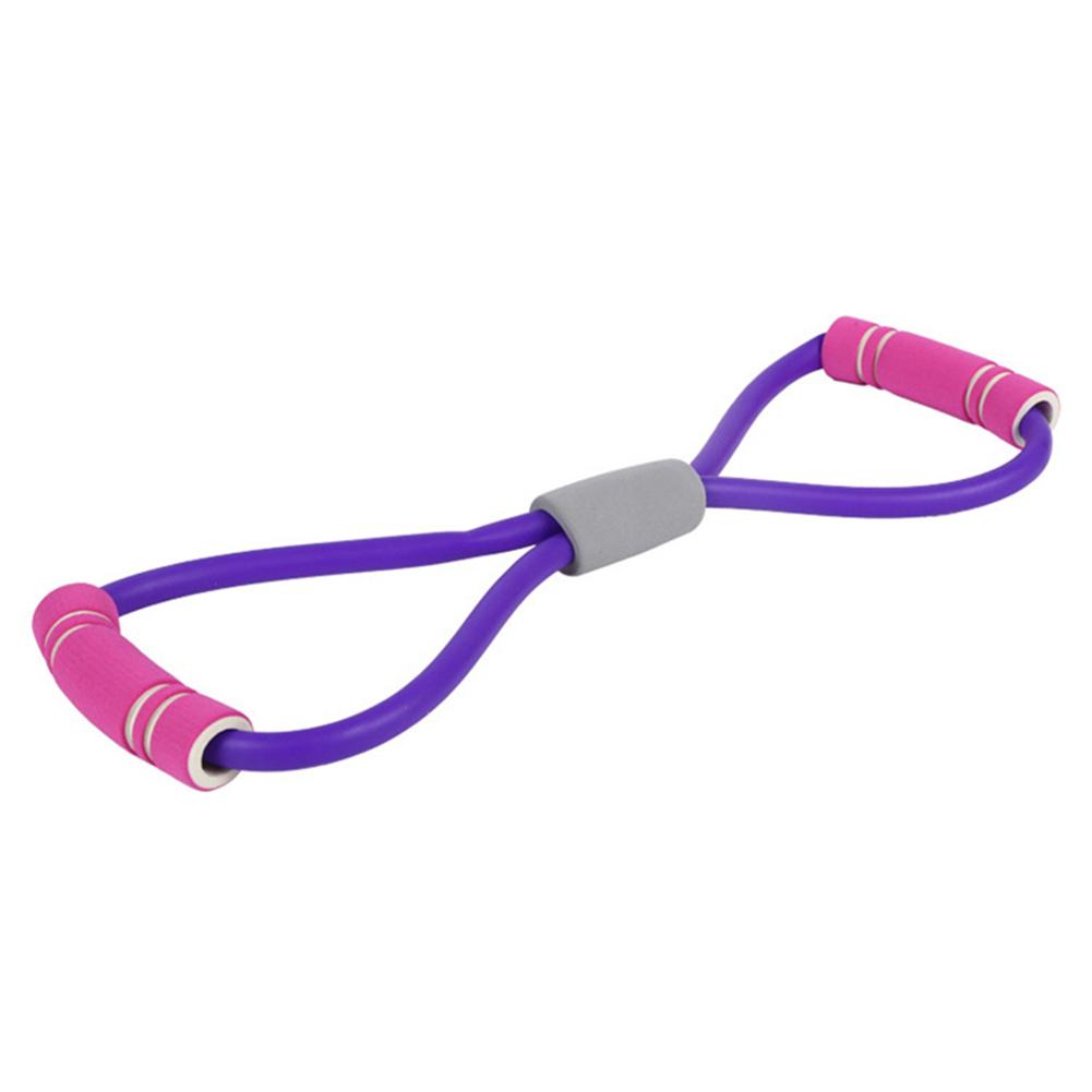

8 Word Chest Expander Rope Sports Exercise Workout Muscle Resistance Bands, Purple, 501 Original