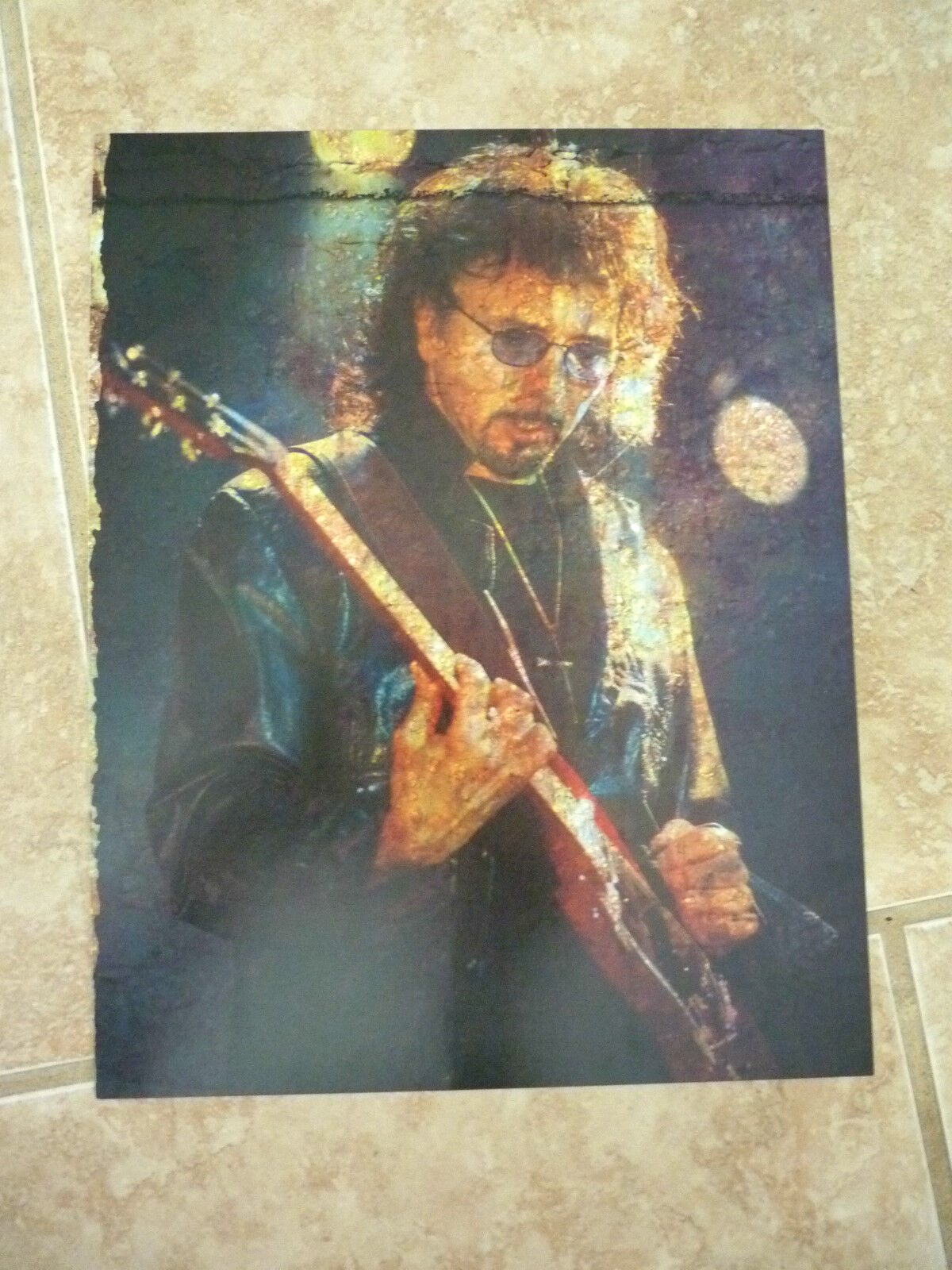 Tony Iommi Black Sabbath Guitarist 12x9 Coffee Table Book Photo Poster painting Page