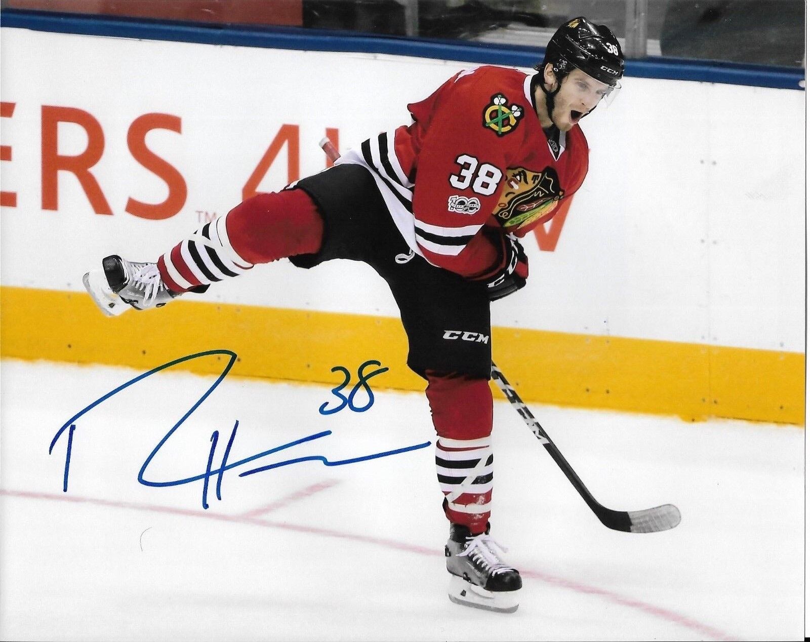 RYAN HARTMAN signed autographed CHICAGO BLACKHAWKS 8x10 Photo Poster painting STANLEY CUP w/COA