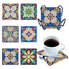 6pcs/set Diamond Painting Mandala Square Acrylic Coaster