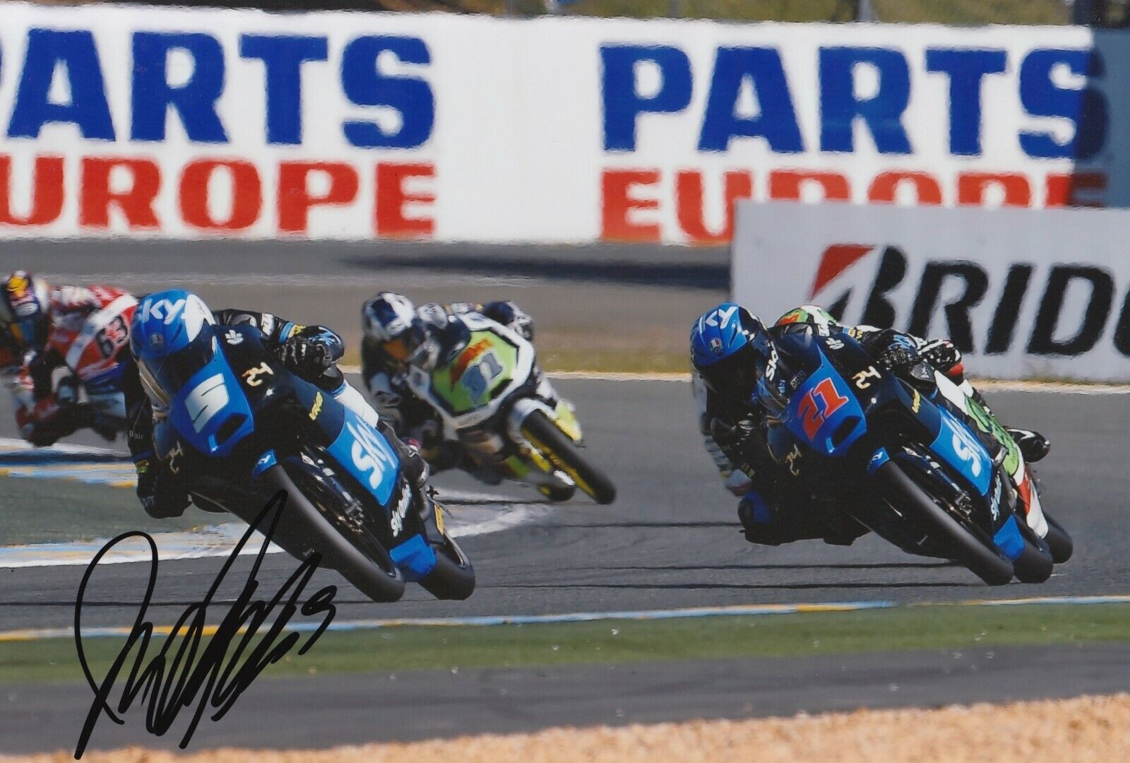 Romano Fenati Hand Signed 12x8 Photo Poster painting - MotoGP Autograph 7.