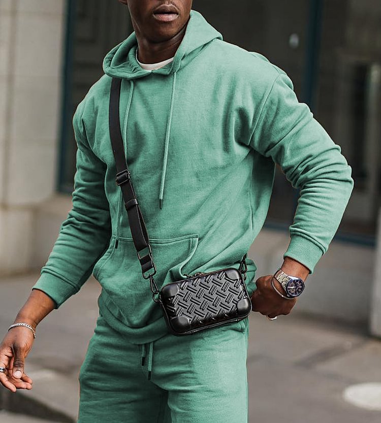 Solid Long Sleeve Hoodie