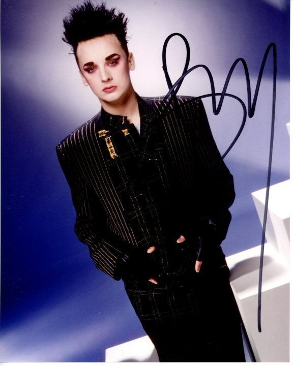 BOY GEORGE signed autographed CULTURE CLUB 8x10 Photo Poster painting