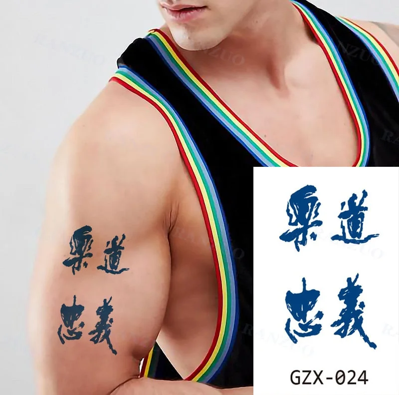 Waterproof Temporary Tattoos Stickers Temporary Tattoo for Women Men Fashion Art Tatoo Sticker Chest Stickers Neck Tattoo Fake