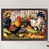 Vintage Poster - Farm Chickens-11CT Stamped Cross Stitch 40*60cm/15.75*23.62in tapestrymarket