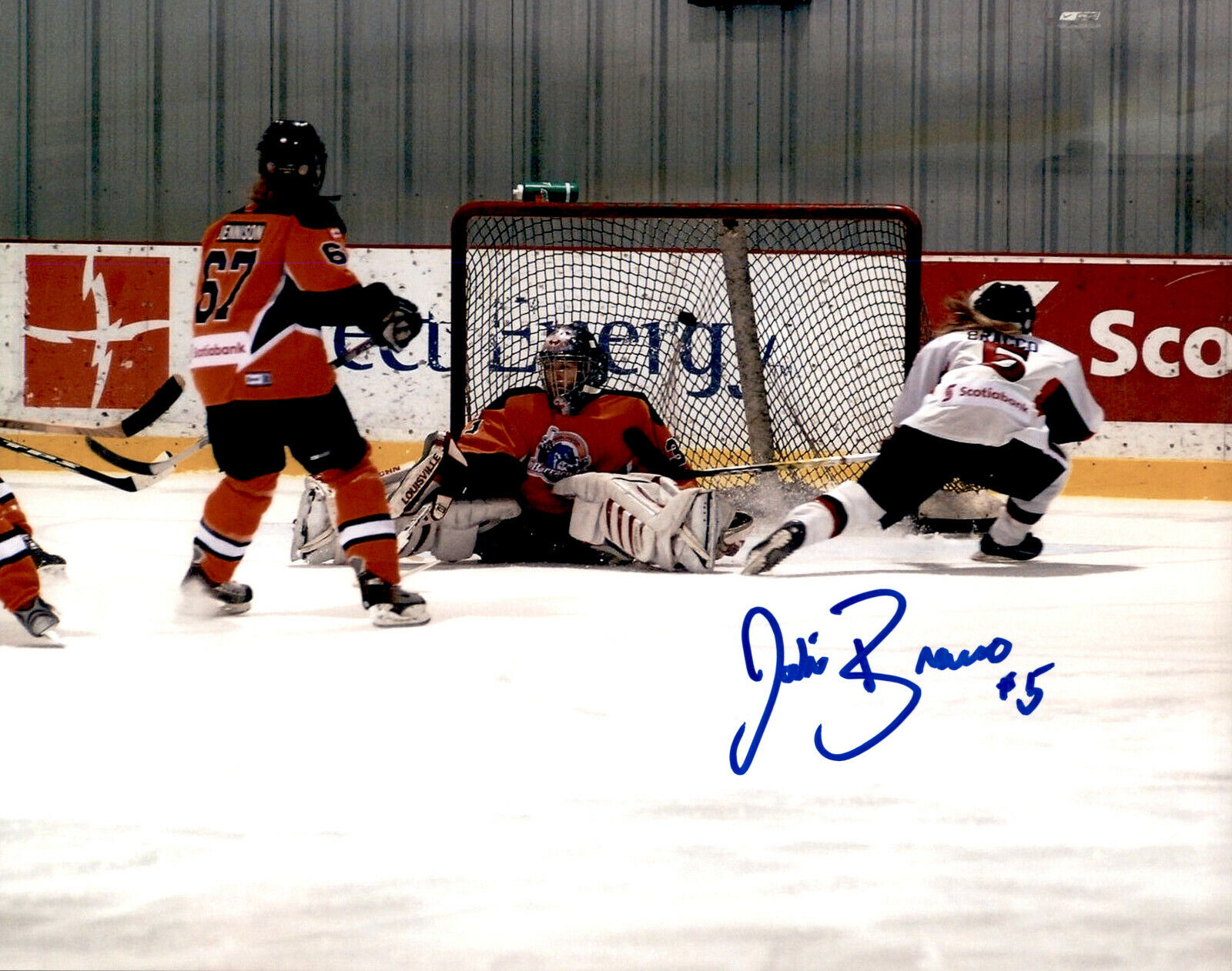 Jodie Bracco SIGNED 8x10 Photo Poster painting WOMEN'S HOCKEY CWHL OTTAWA SENATORS #2