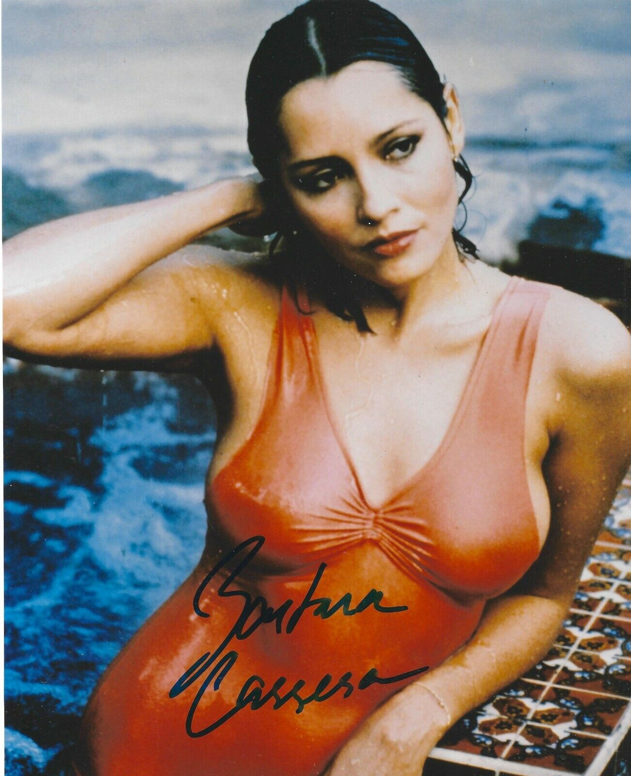 BARBARA CARRERA SIGNED JAMES BOND NEVER SAY NEVER AGAIN Photo Poster painting 4 - UACC AUTOGRAPH