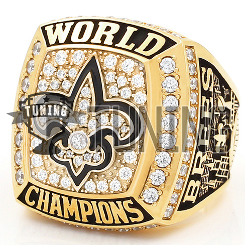 2009 New Orleans Saints NFL Super Bowl Championship Ring Presented, Lot  #80086