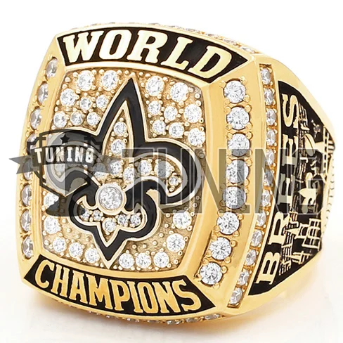 2009 New Orleans Saints Super Bowl Ring Custom team victory rings