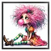 Weird Girl-11CT Stamped Cross Stitch 40*40cm/15.75*15.75in tapestrymarket