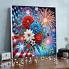 Framed Diamond Painting - Special Shaped - Independence Day (25x25cm)