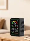 9 In 1 Multifunctional Air Quality Detector Carbon Dioxide Airs Tester Gas Detector LCD Screen Temperature/Humidity Tester Noise/CO2/TVOC/AQI/C6H6/HCHO/CO Detect