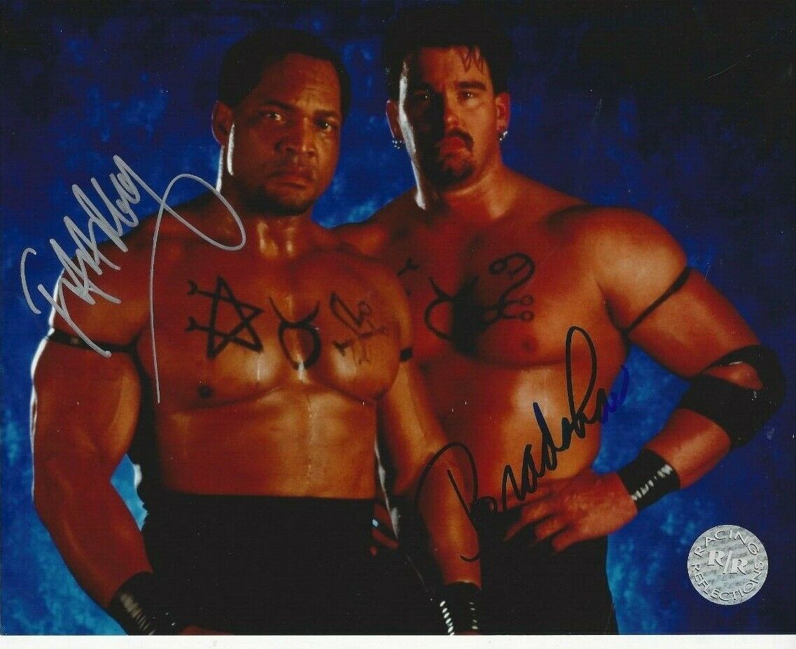 The Acolyutes Autographed 8x10 WWE WWF APA JBL FarooqRare C252