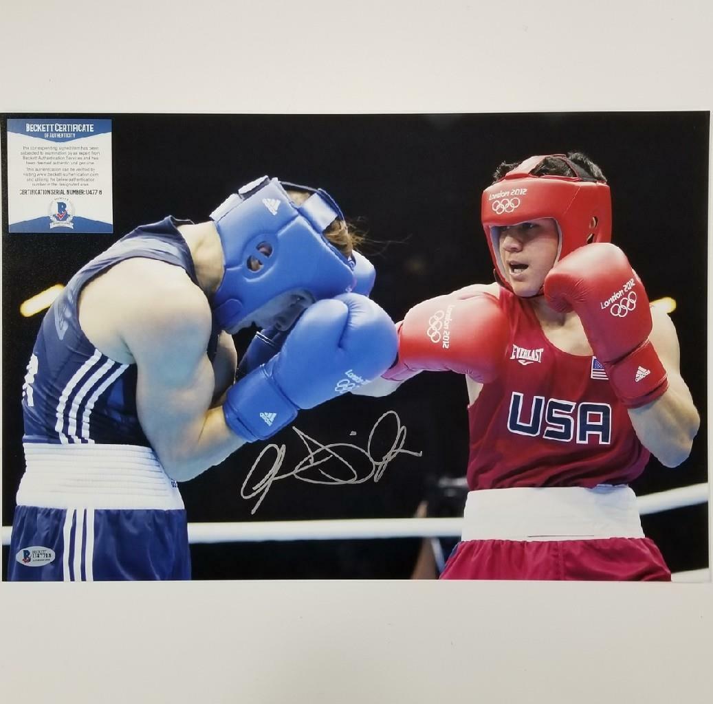 Joseph Diaz Jr. signed 12x18 Photo Poster painting Boxing Autograph ~ Beckett BAS COA