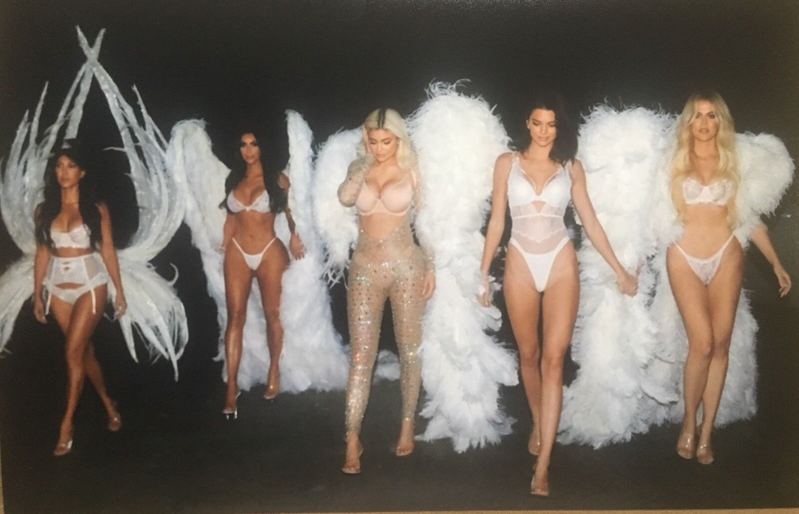 The Kardashians Sexy Poster 11X17 Photo Poster painting Victoria Secret Wings KYLIE JENNER KIM