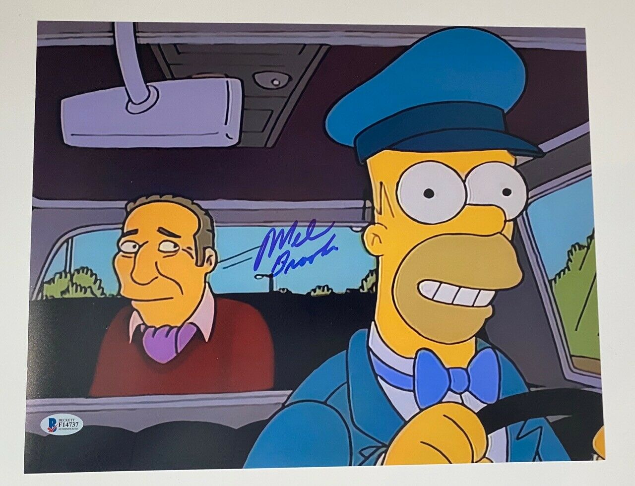 Mel Brooks Signed Autographed 11x14 Photo Poster painting THE SIMPSONS BAS Beckett COA