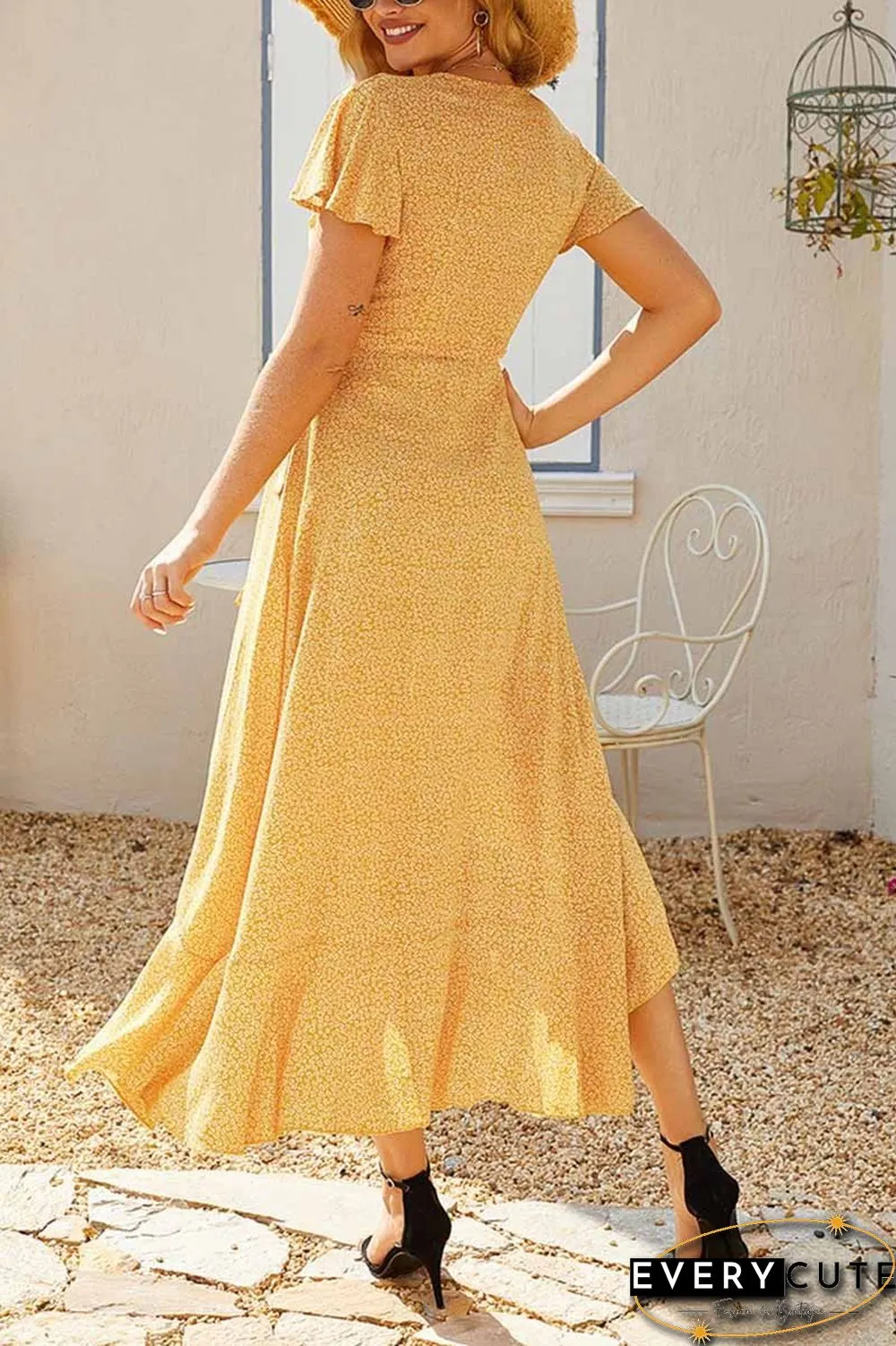 Casual Floral Length Dress ( 3 Colors )
