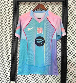 2025/2026 Barcelona Concept Pink Blue Gradient Football Shirt 1:1 Thai Quality