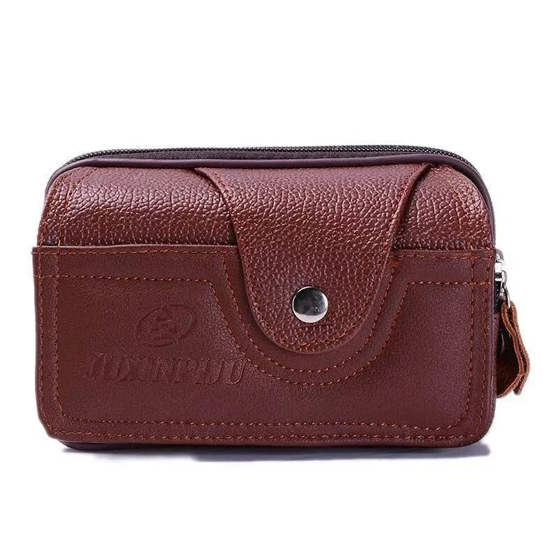 2021 Pu Vintage Waist Pack Multi-Function Phone Coin Waist Bag Vintage Unisex The Belt Outdoor Small Wallet Men Women