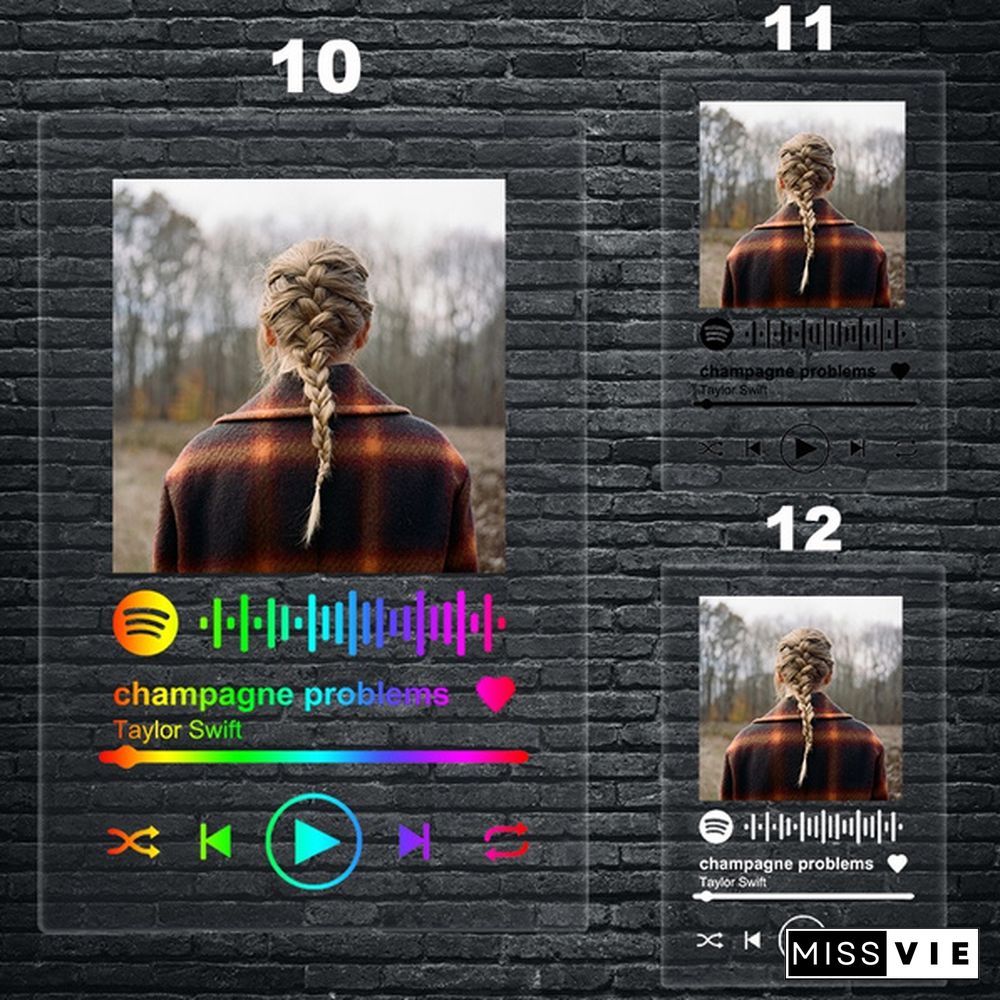 Famous British Male Singer Spotify Code Acrylic Music Board Acrylic Wall Poster Painting Spotify Scan Code Song Music Acrylic Plate Anniversary Music Plaque Anniversary Gift