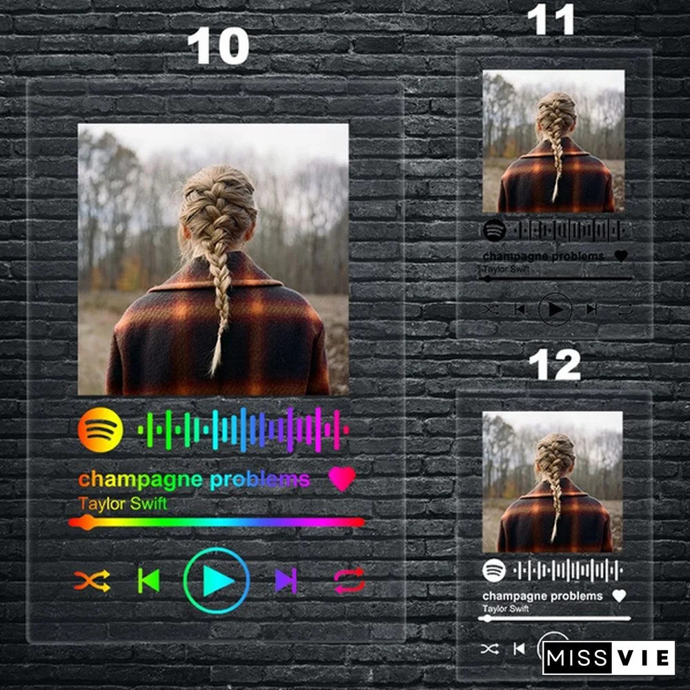 Famous British Male Singer Spotify Code Acrylic Music Board Acrylic Wall Poster Painting Spotify Scan Code Song Music Acrylic Plate Anniversary Music Plaque Anniversary Gift