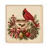 Warm Brew Cardinal DIY 14CT 2 Strands Stamped Cross Stitch Kit for Adults tapestrymarket