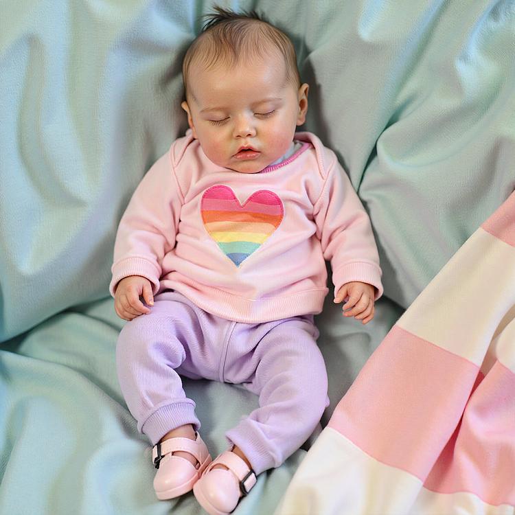  [New] 17'' Lifelike Reborn Painted Hair Girl Baby Doll Named Cidera, Gifts For Kids - Reborndollsshop®-Reborndollsshop®