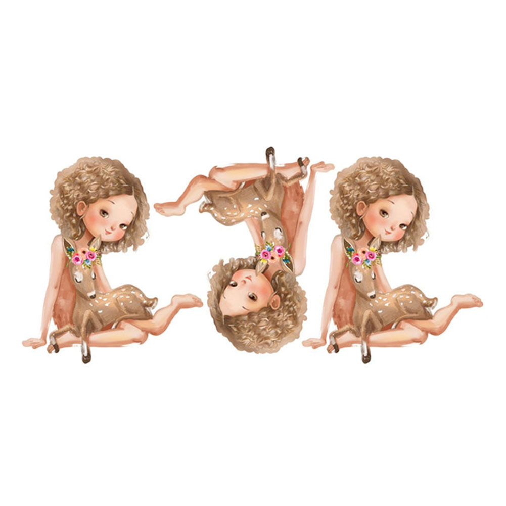 

Girl and Fawn (Seal) - Paper Craft Cutting Dies, 501 Original