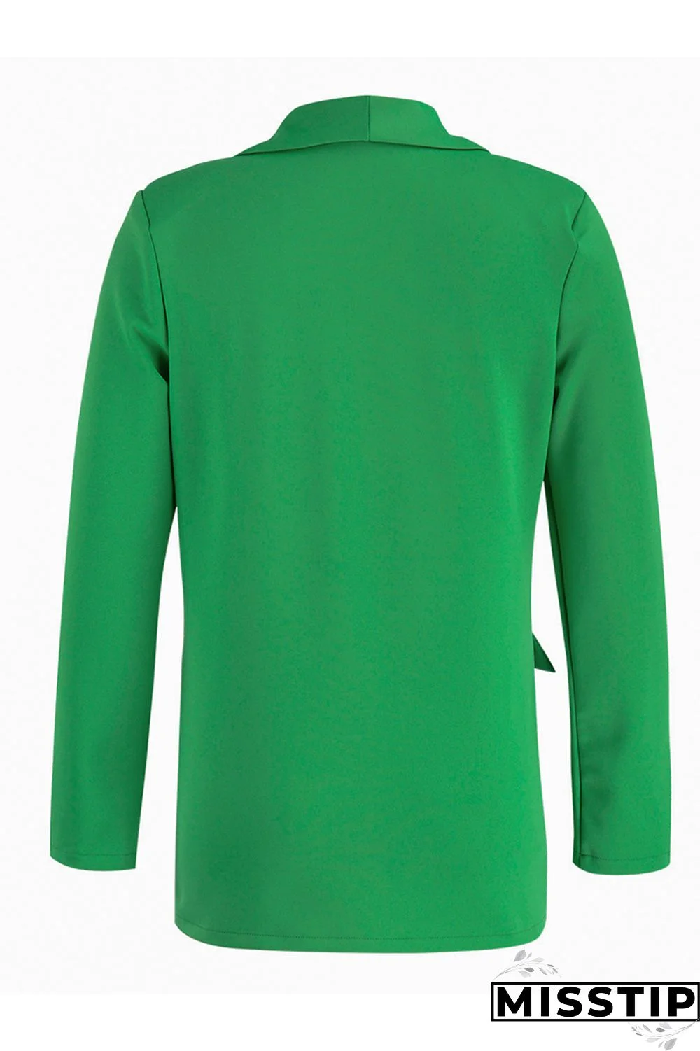 Black Fashion Casual Solid Patchwork Cardigan Turn-back Collar Outerwear