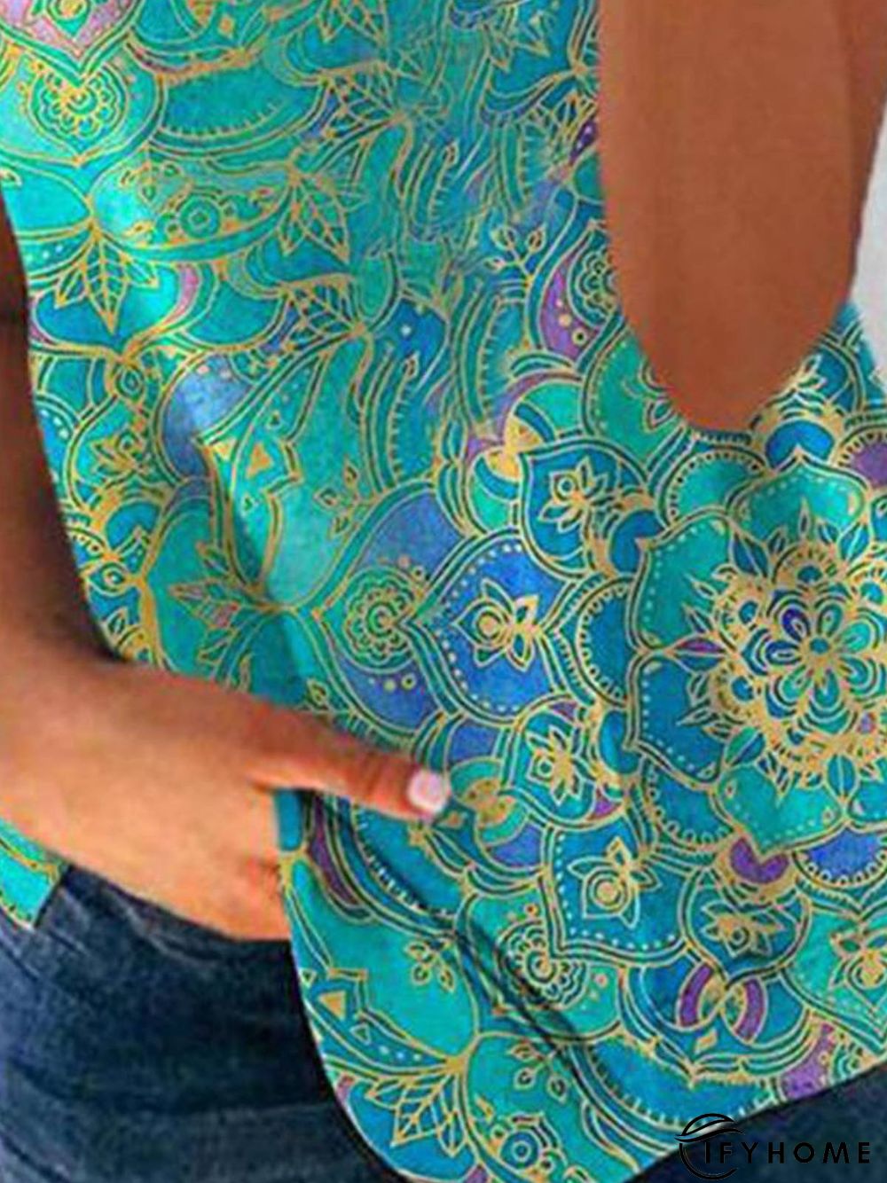 Round Neck Short Sleeve T-Shirt | IFYHOME