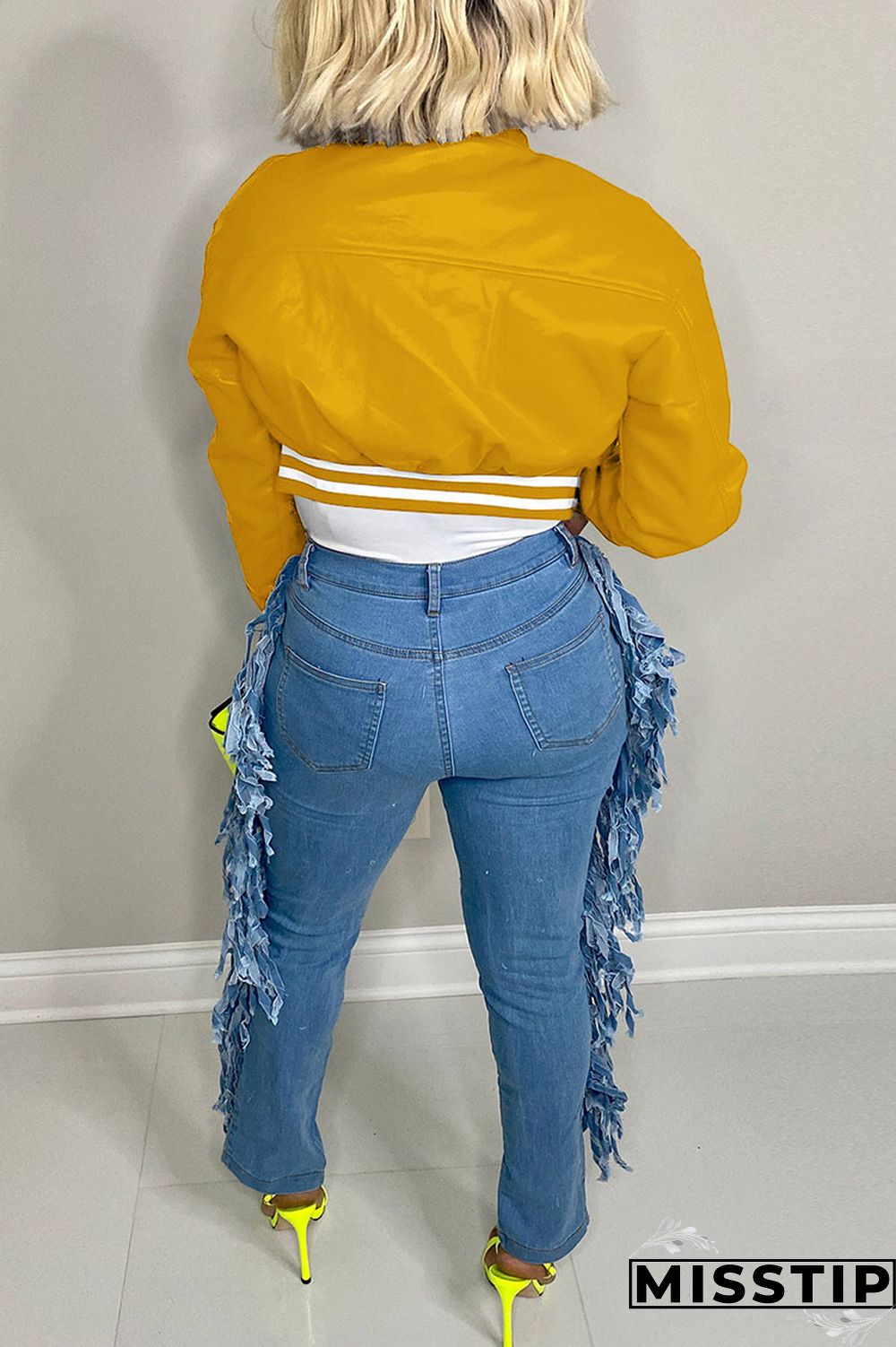 Black Casual Solid Patchwork Buckle Outerwear