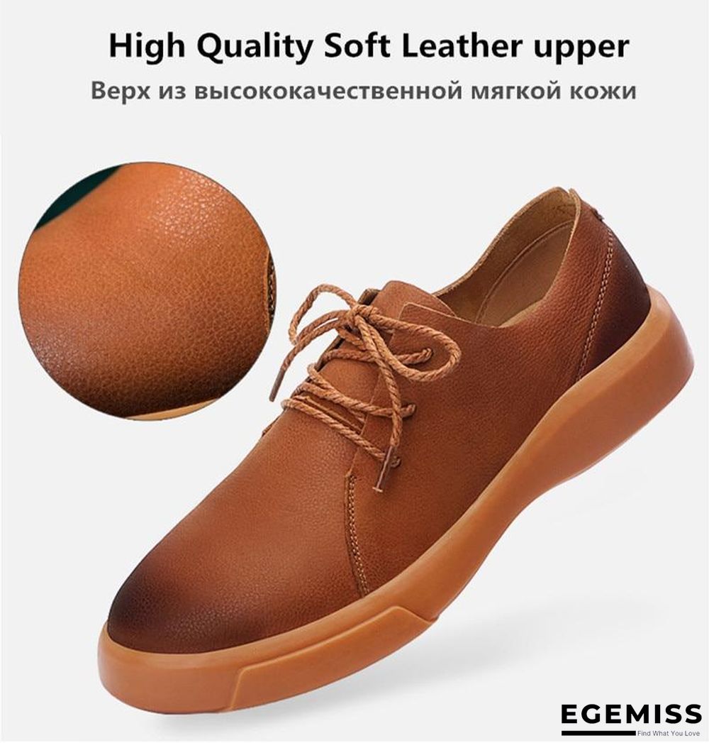 Casual Shoes Loafers Men Shoes Quality Handmade Leather Shoes Men Flats Moccasins Shoe | EGEMISS