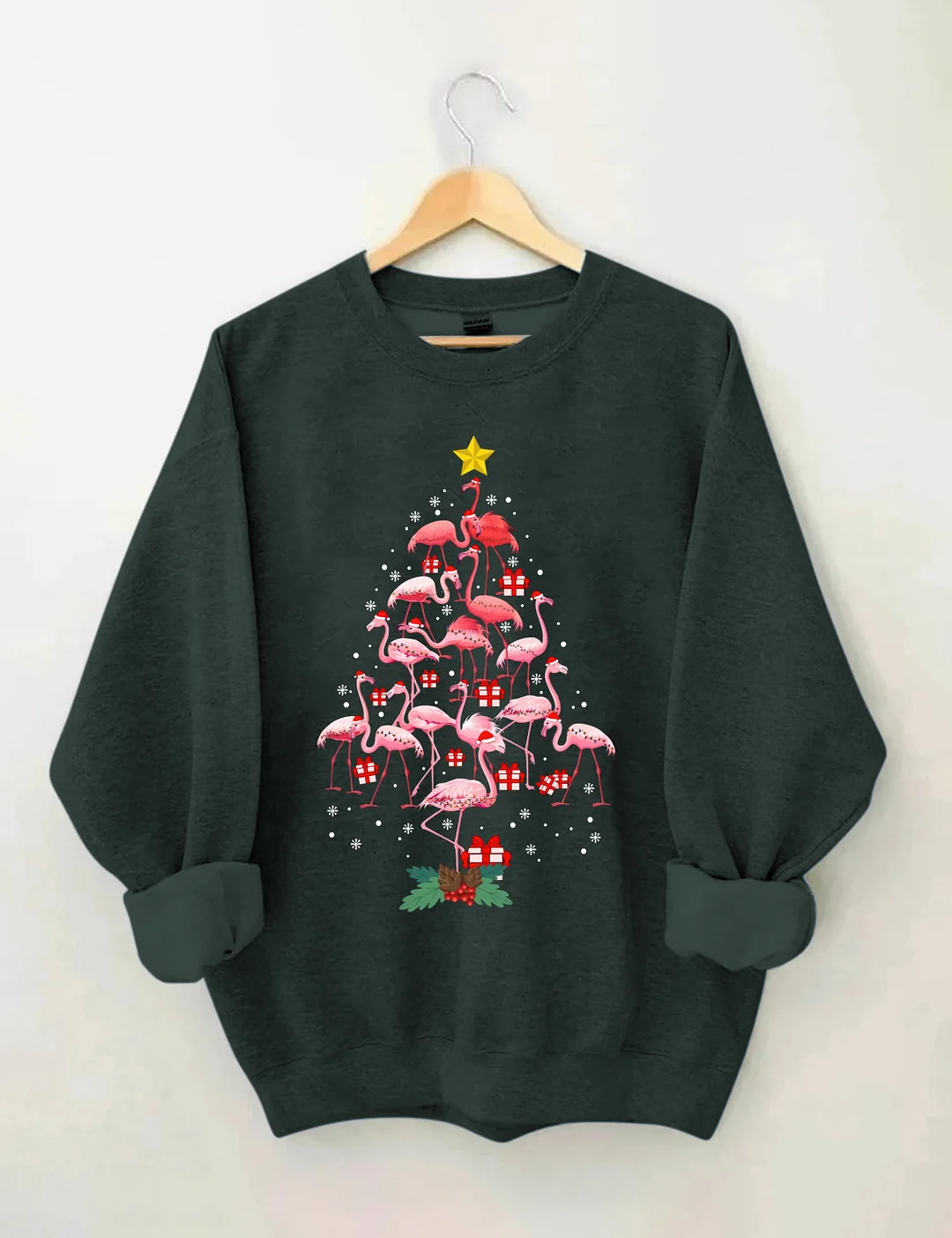 Funny Flamingo Christmas Sweatshirt
