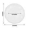 10 Pack | 6" White Hard Plastic Dessert Plates with Gold Ruffled Rim, Heavy Duty Disposable Salad Appetizer Dinnerware
